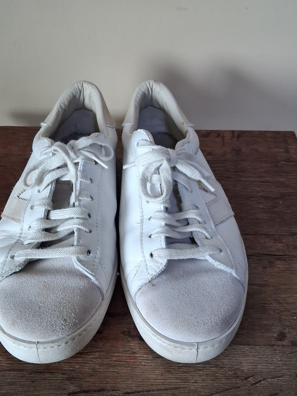 Victoria Berlin Leather Hielo White/Beige Sneakers; Size EU 40 US 9 - Picture 4 of 10